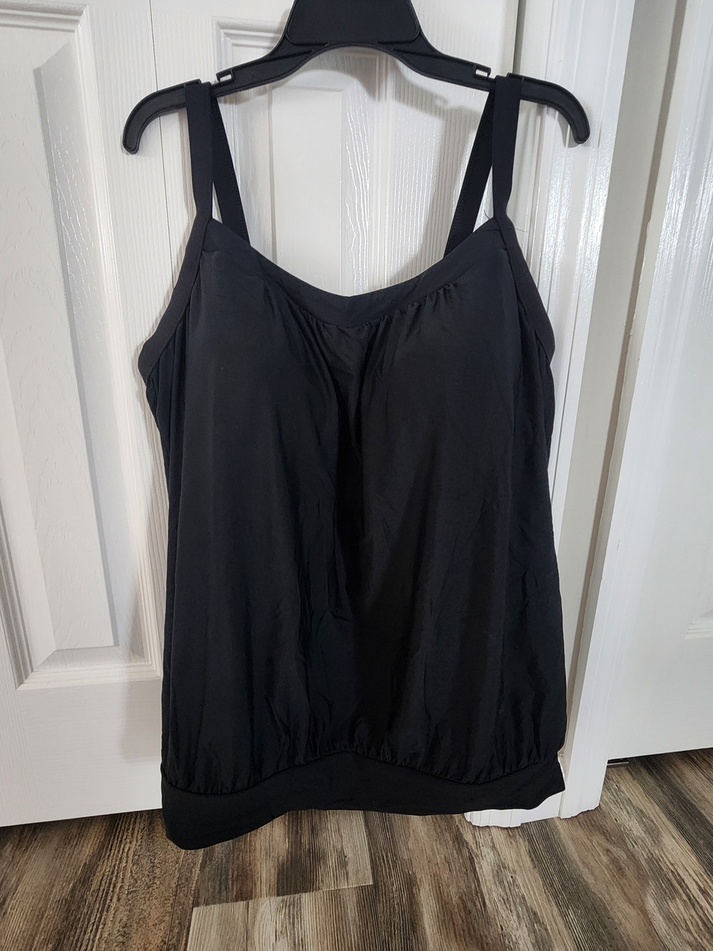 Lands' End Black Tank Top Swim Suit